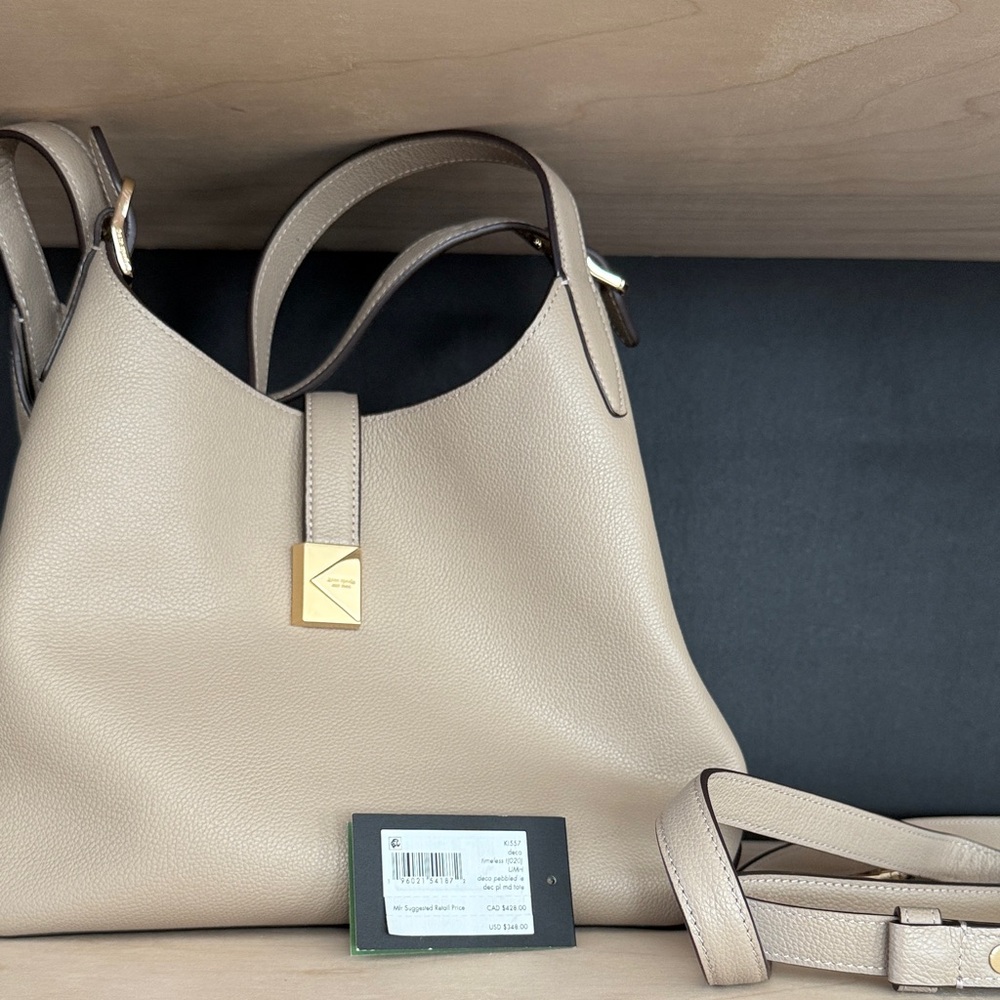 Kate Spade Taupe Leather Shoulder Bag